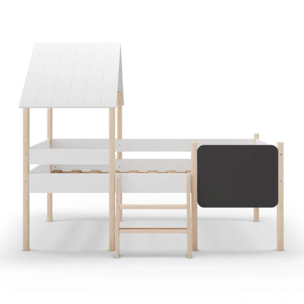 Cama cabaña Mokibed Blanco - Oak Soft
