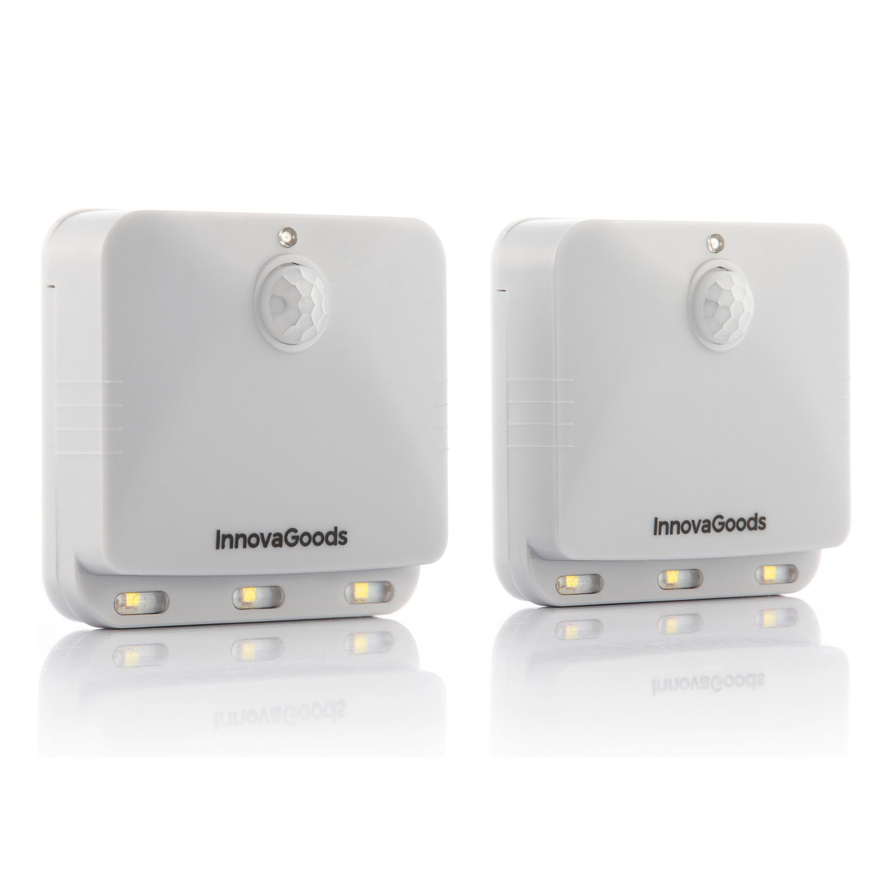 Pacchetto di 2 LED con sensore di movimento - bianco - 6,7x2,6x6,3 cm