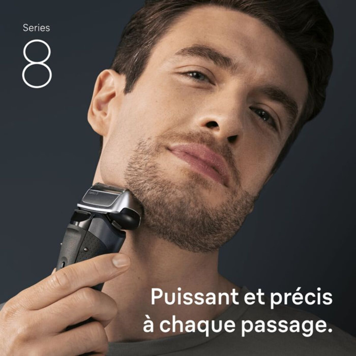 Rasoir électrique BRAUN Series 8 8663cc Clean&Charge