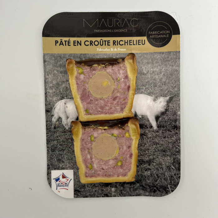 4 Tranches de Paté en Croute Richelieu - 2x280g - France