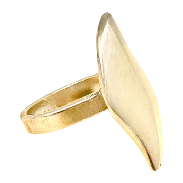 Anillo Gota a Gota en dorado chapado latón