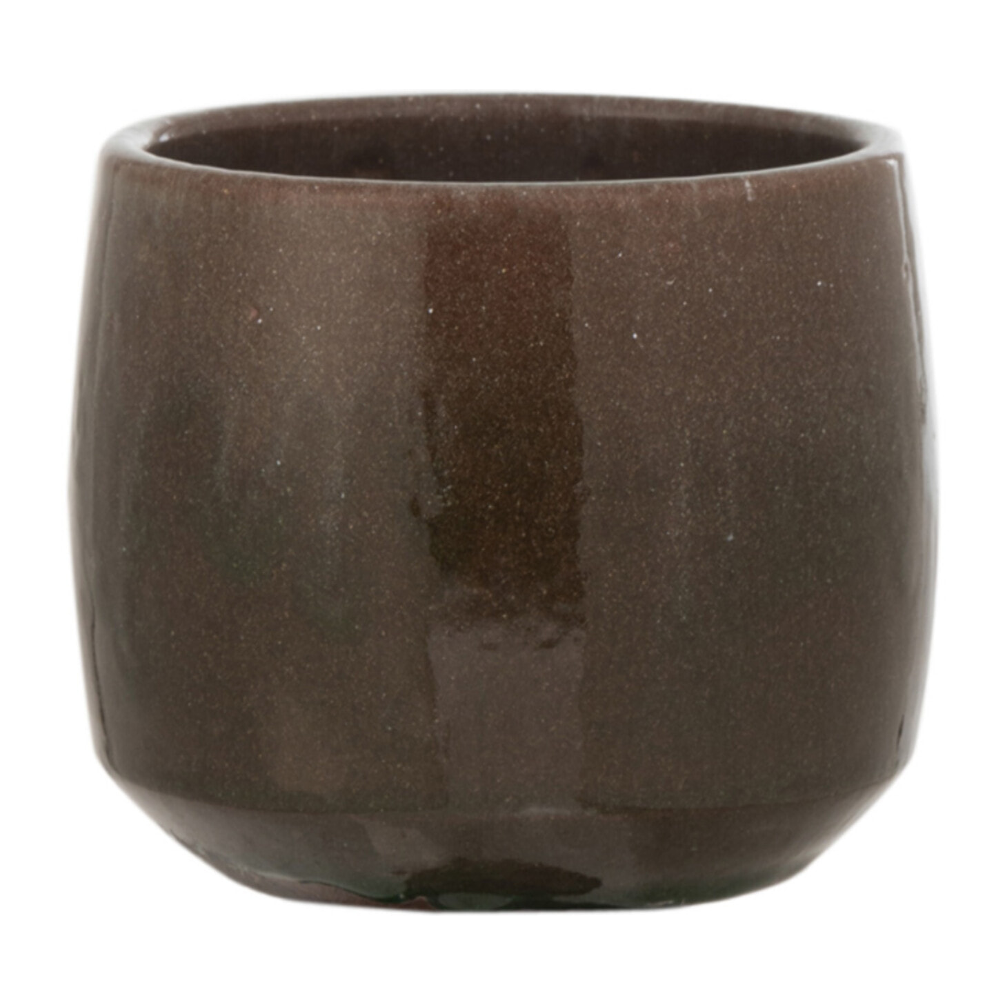 J-Line cache-pot Bord - céramique - vert - small - Ø 14.5 cm