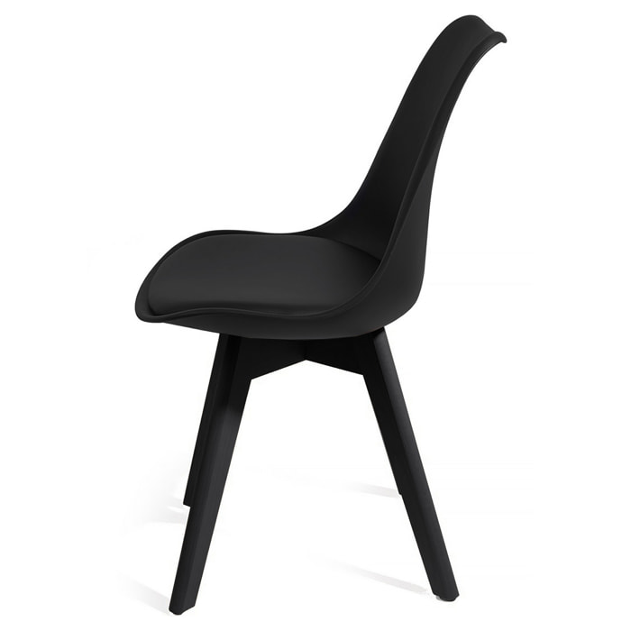 Oresteluchetta Set 4 sedie SMART FULL BLACK