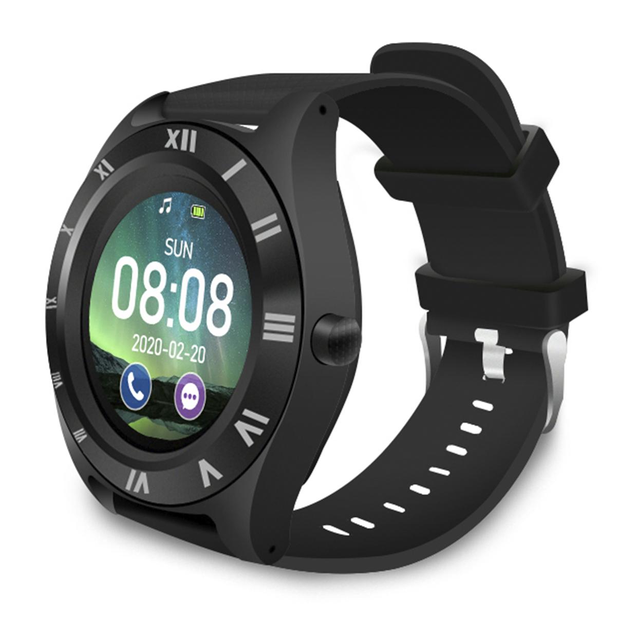 Smartwatch M11 multifunción con cámara, podómetro, aviso de llamadas, notificaciones. App para Android. Opción de SIM y micro SD.