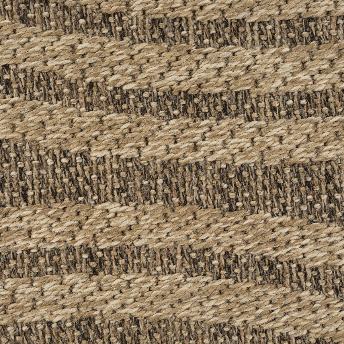Tapis extérieur intérieur NOLIM aspect jute motif arc-en-ciel