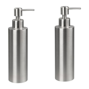 Porte savon en inox pratique et élégant lot de 2 dimensions 20,5 x 5,5 cm robuste et fonctionnel Fackelmann Tecno