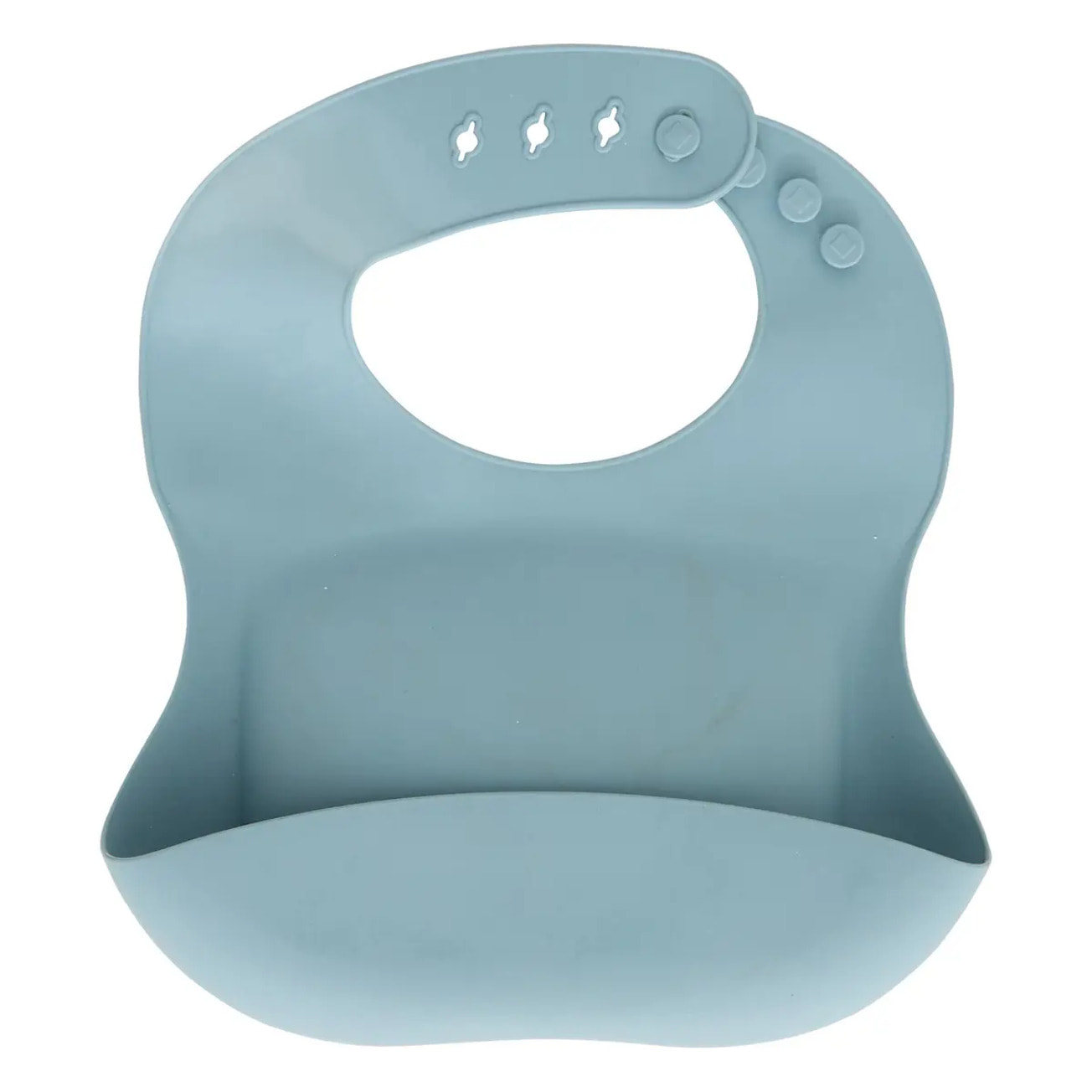 Set bavoir et cuillère Yum silicone bleu