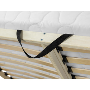 Stuart - lit coffre - 160x200 cm - sommier inclus - en velours - Rose