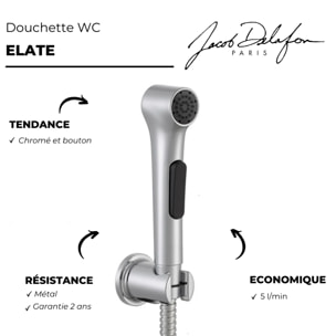 Douchette WC Elate chromée + support + flexible