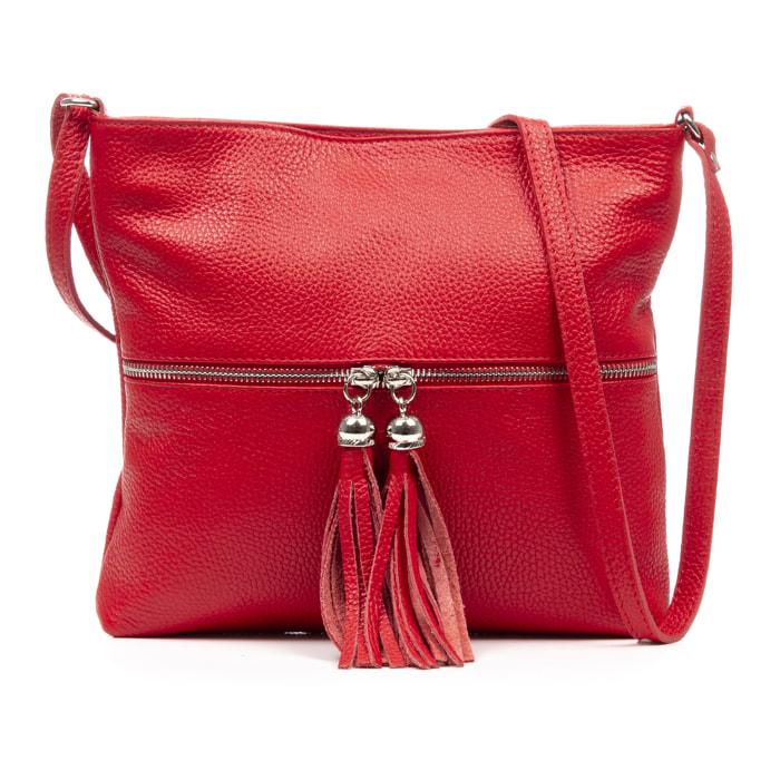 Altino borsa a tracolla donna. Pelle autentica finitura Dollaro.