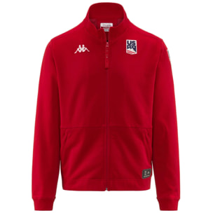 Kappa - Felpe Uomo Donna Rosso - Arutera Us