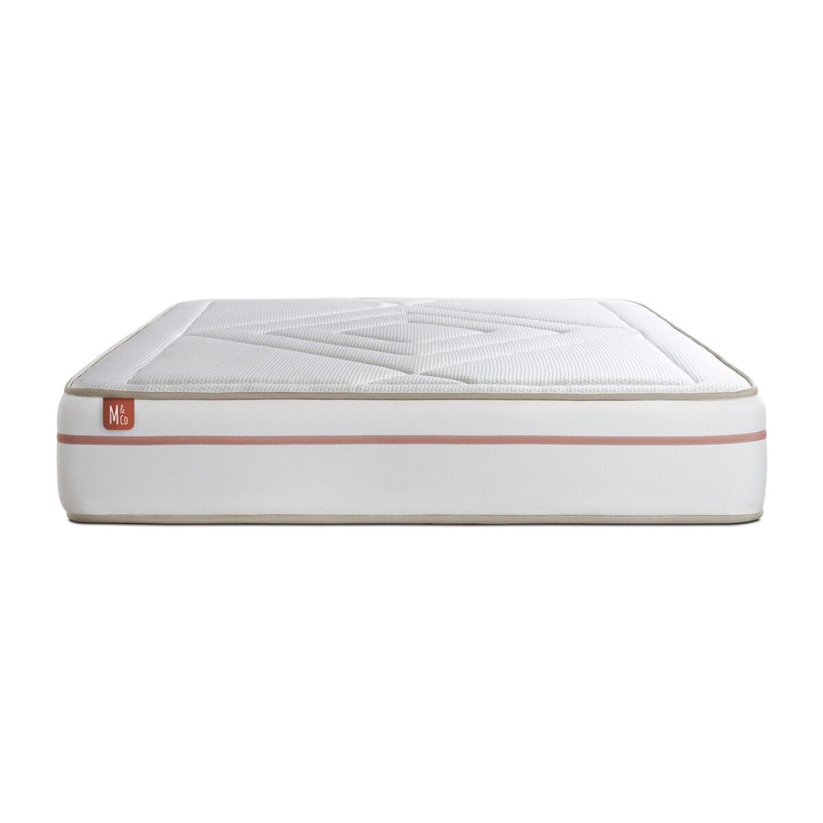 Matelas Mémoire de forme - Confort équilibré et accueil enveloppant - 24 d'épaisseur, 3 zones de confort - Bien-être nuit après nuit - 2 places