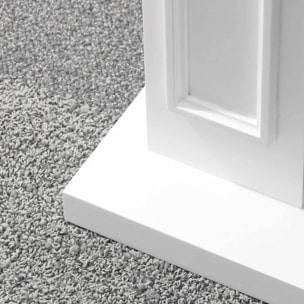 Jefferson - Camino elettrico da terra in legno 89,5x28xH90,5 cm, effetto fiamma