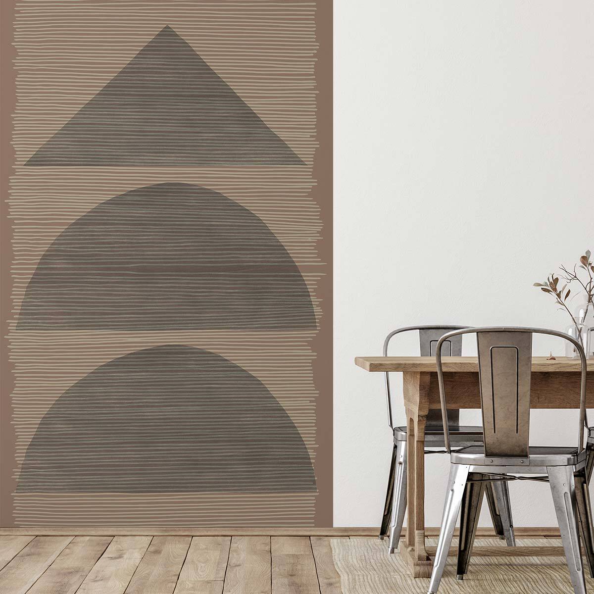 Papier peint, cotangente Marron