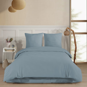 Parure de lit Flanelle de coton bleu