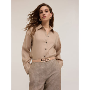 Motivi - Camisa de lino - Beige