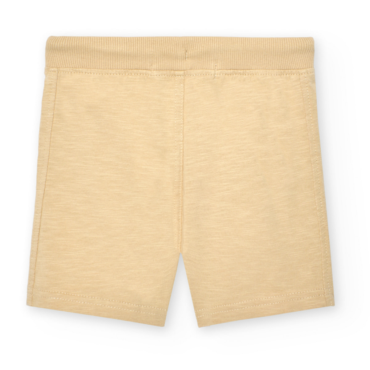 Bermudas para niÃ±o en algodÃ³n liso, color beige, Camiseta