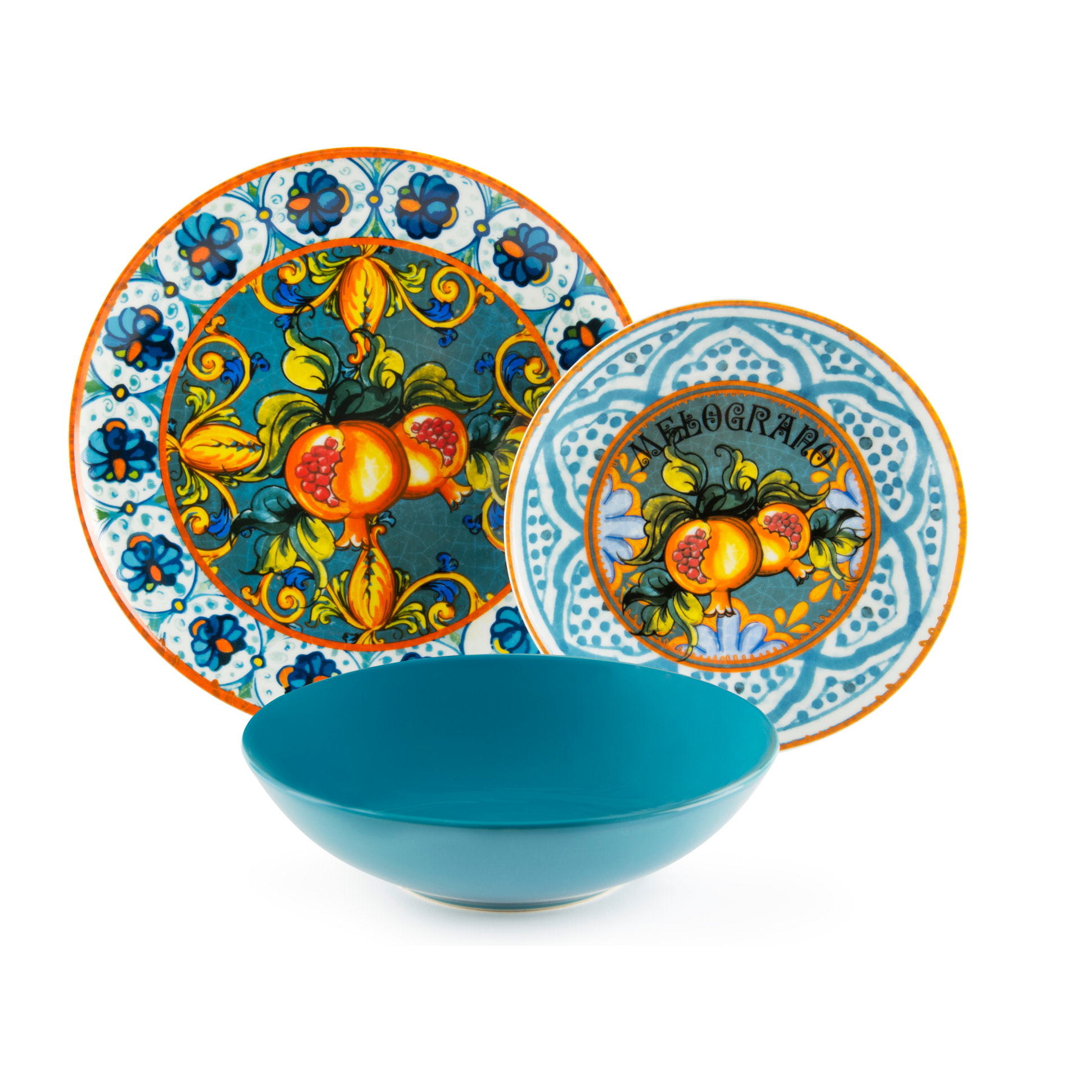 Service de table 18 pièces Excelsa – Bari Vecchia, Porcelaine Multicolore