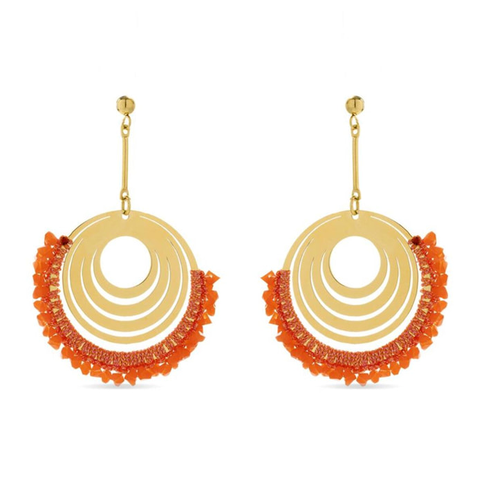 Pendientes Lux by Lux acabadoss oro 18k