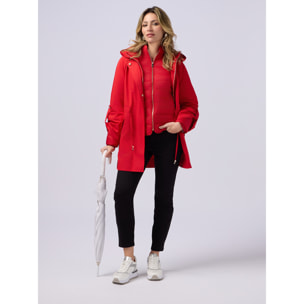 Oltre - Pantaloni skinny in cotone e tencel con bottone gioiello - Nero