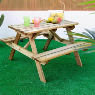 Mesa Picnic Infantil 90x90x56 Cm