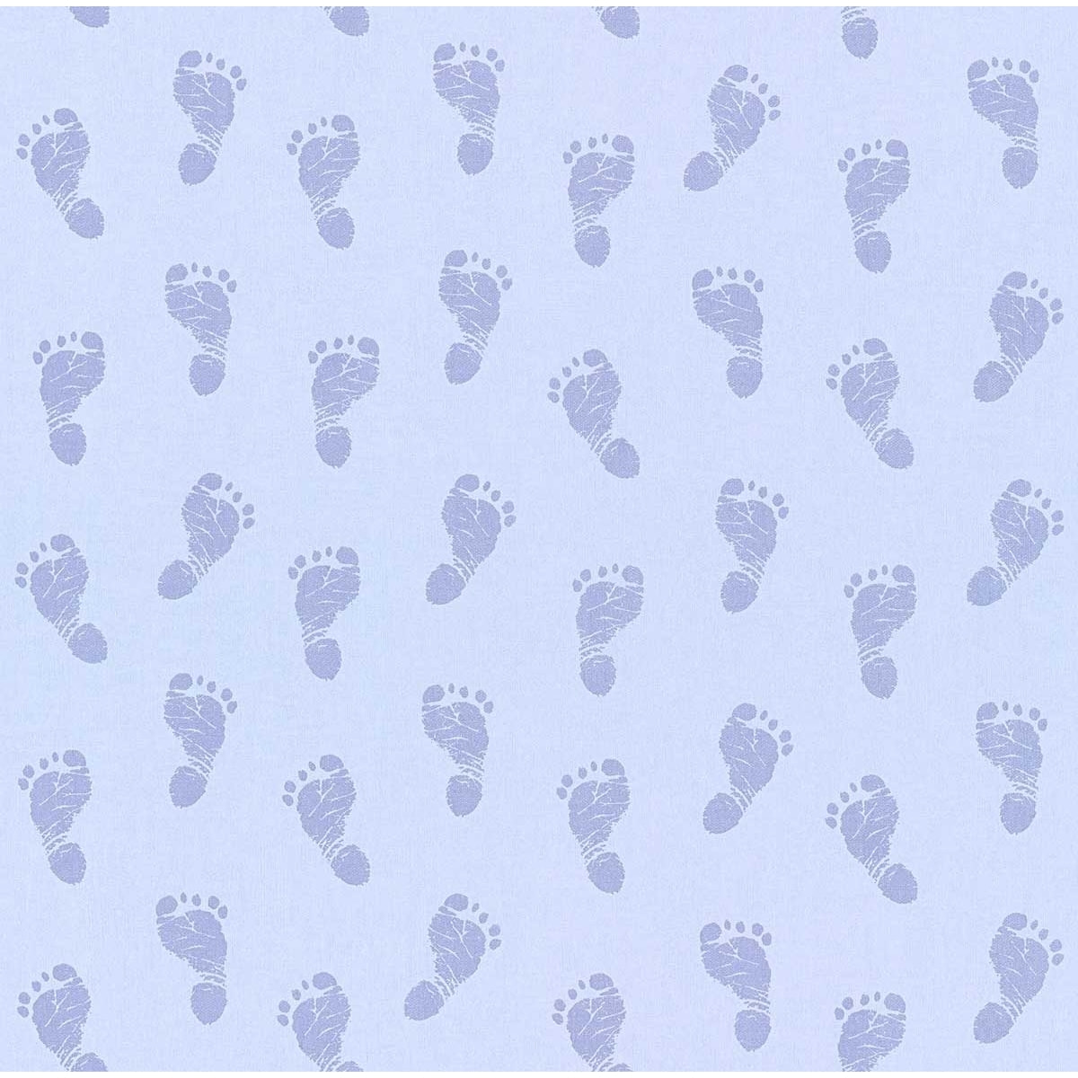 Papier Peint 'Petits Petons' - Bleu