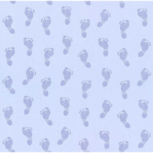 Papier Peint 'Petits Petons' - Bleu