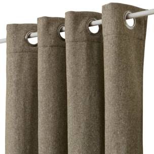 Rideau isolant Kys vert Kaki 140x260cm