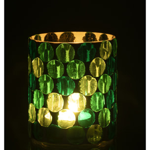J-line Chandelier - verre - turquoise - small