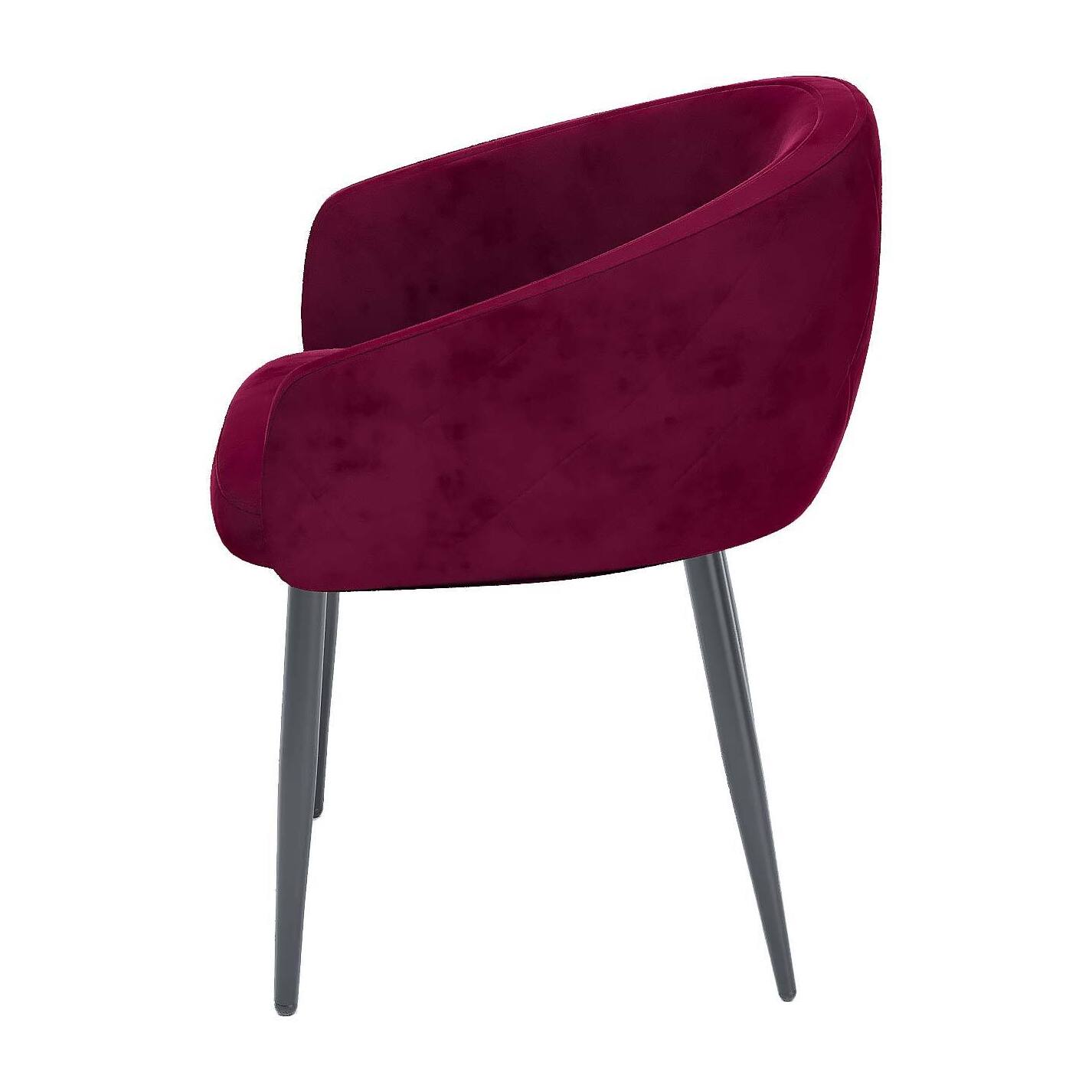 Paire de fauteuils de table design en velours