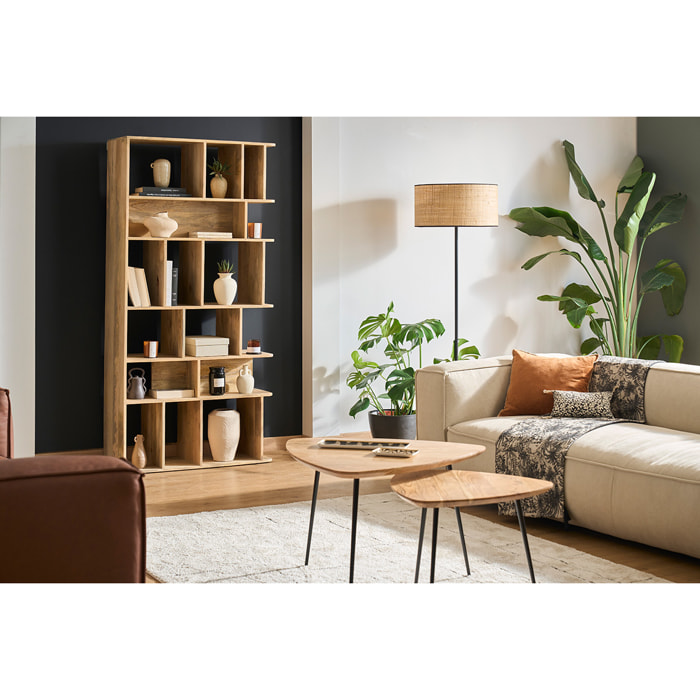 Bibliothèque en bois manguier massif L88 cm RUPAH