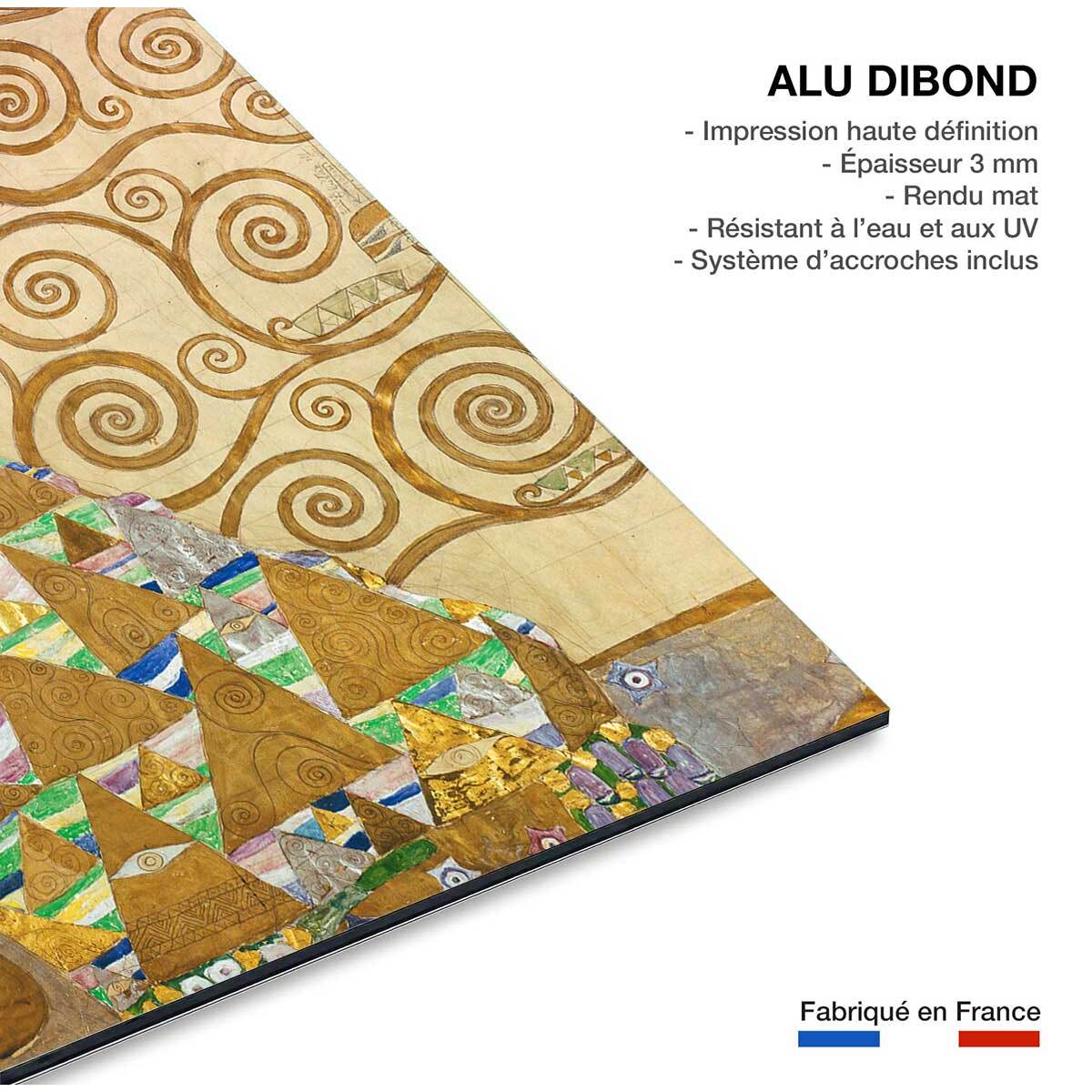 Tableau célèbre Klimt Expectation Tableau alu Dibond