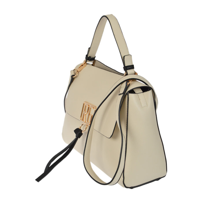 Borsa a  mano con tracolla Romeo Gigli Milano beige