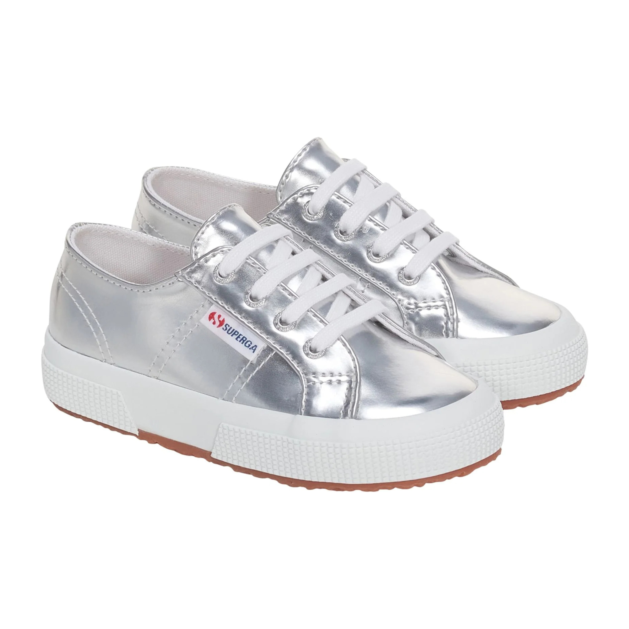 Le Superga Bambina Grigio 2750 KIDS MIRROR SYNTHETIC MATERIAL