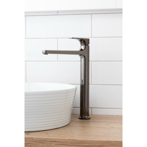 SAT DARK Mitigeur XL pour lavabo avec levier, Gun metal (SATBSDA285P)