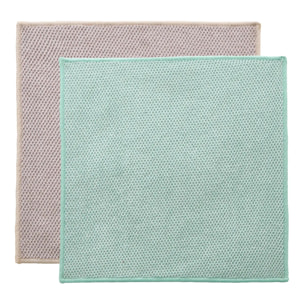 Lot de 2 chiffons microfibres 30x30cm