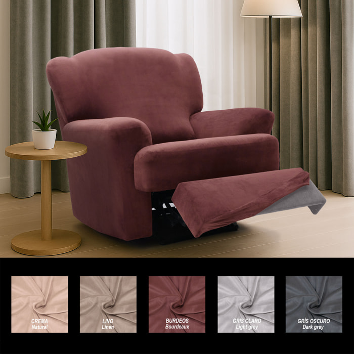 Funda TERCIOPELO ANTIMANCHAS Multi elástica para RELAX modelo VERONICA