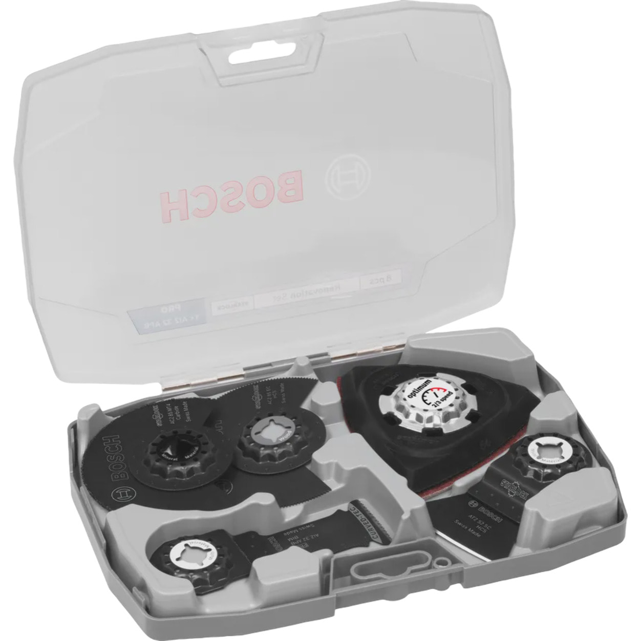 Coffret Rénovation avec 8 outils oscillants multi-fonctions - BOCSH - 2608669099