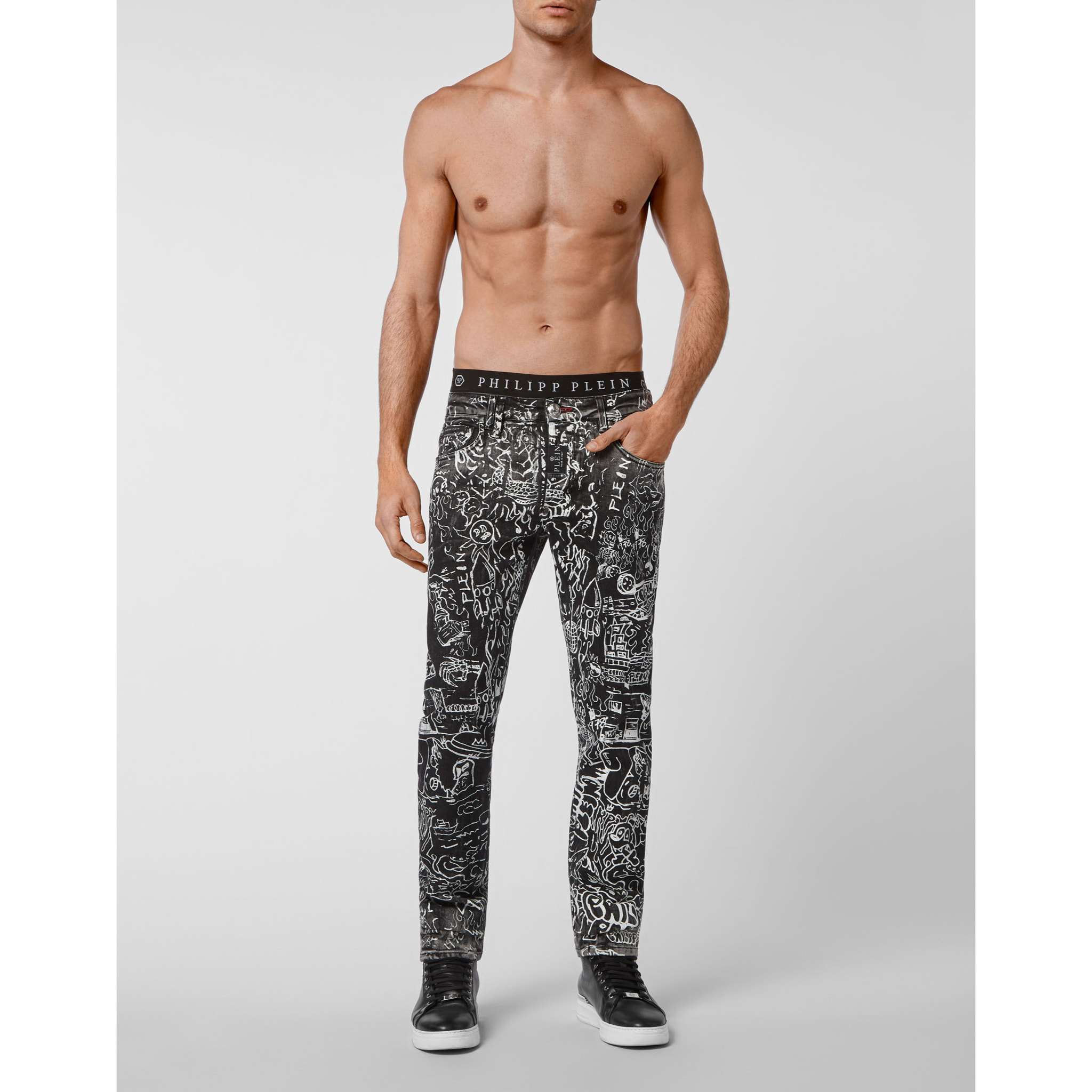 PHILIPP PLEIN Vaqueros de corte recto