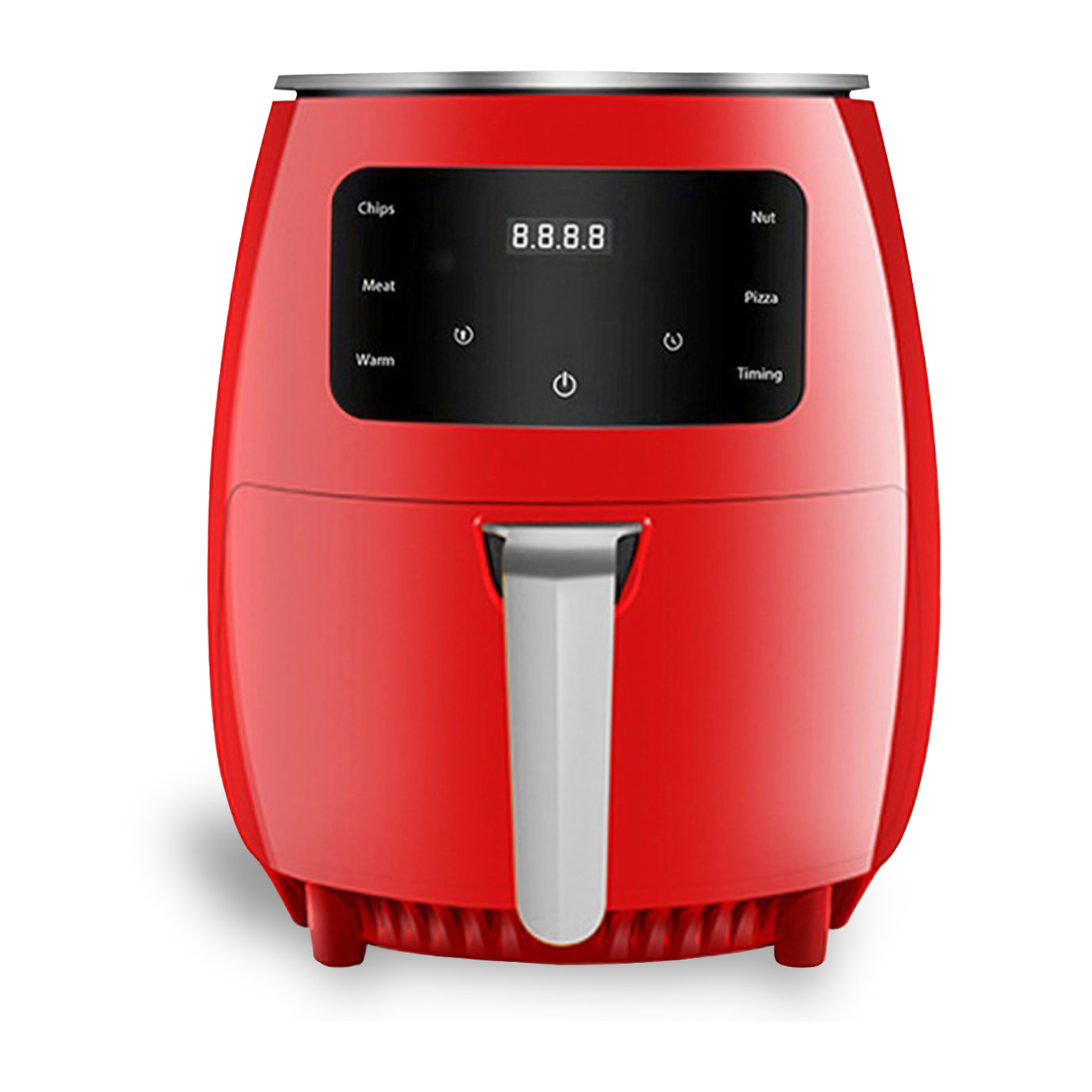 Freidora de aire 6L, 1400W. Panel táctil, programas de cocinado y modos manuales, rejilla antiadherente.