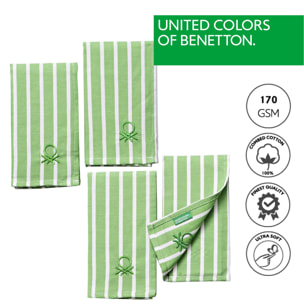 Set 4 paños cocina   verde  benetton