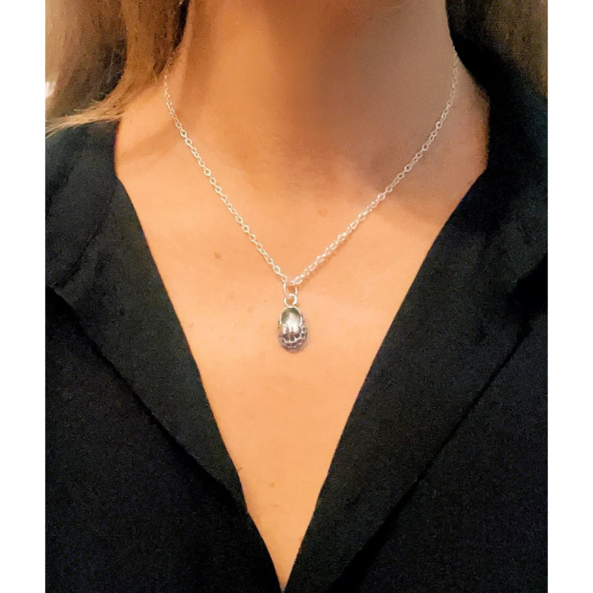 Collar "Manoletina" plata chapado