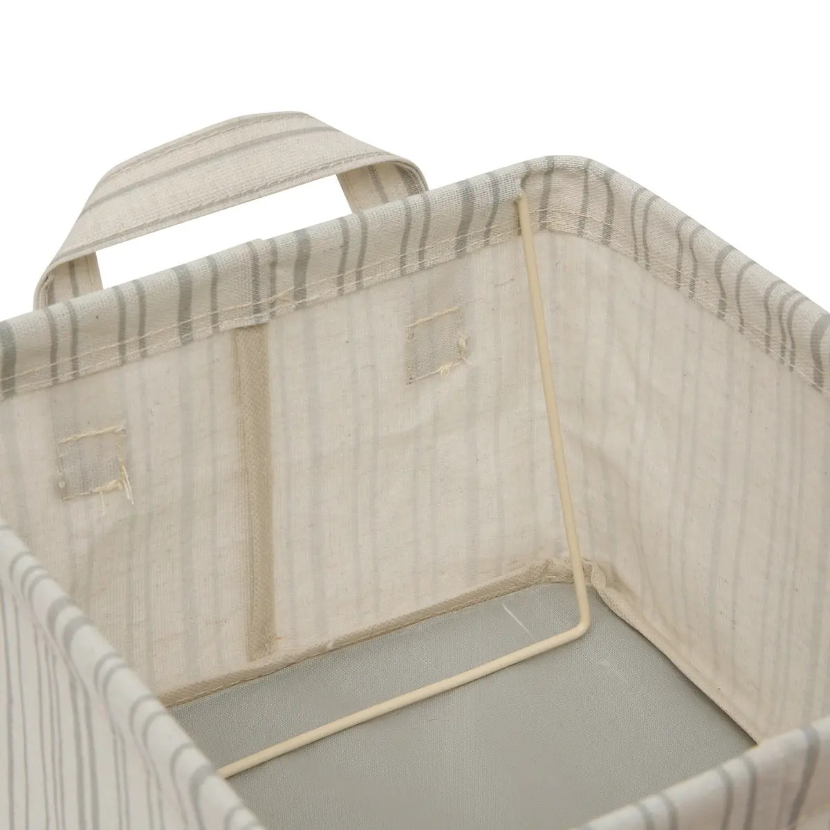 Panier de rangement Silnea rectangulaire 24x25,5cm beige