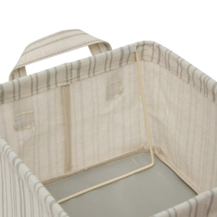 Panier de rangement Silnea rectangulaire 24x25,5cm beige