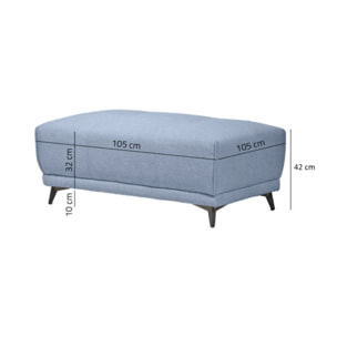 Pouf de canapé modulable à composer en tissu - BORA