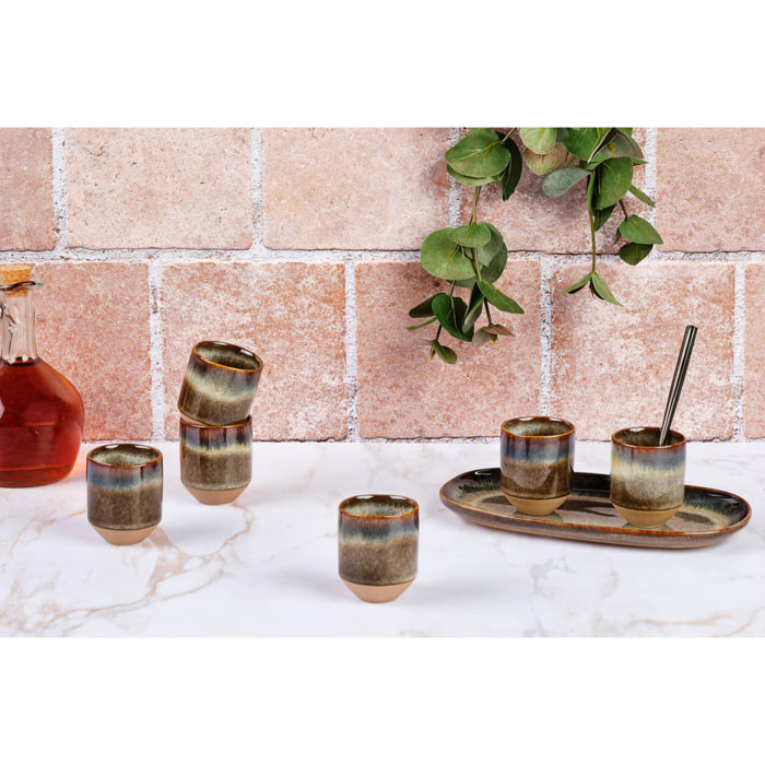 Tasse GENESIS 8cl - 6 pièces - Basalte