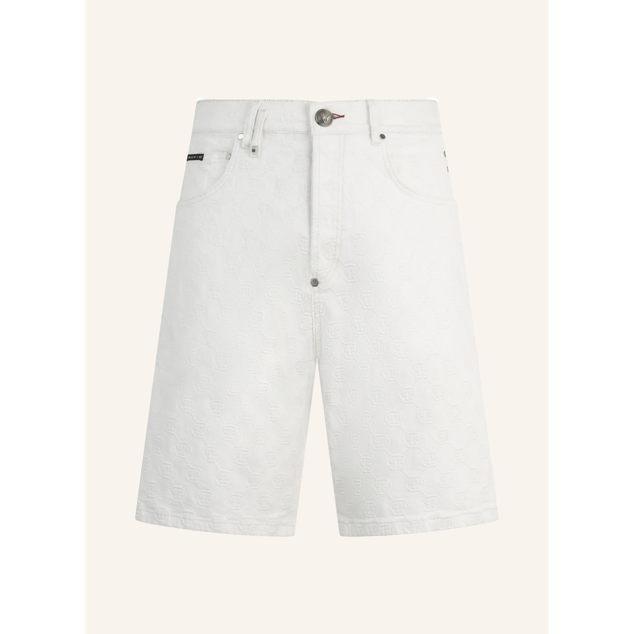 PHILIPP PLEIN Formentera Fit Shorts Embroidery Monogram