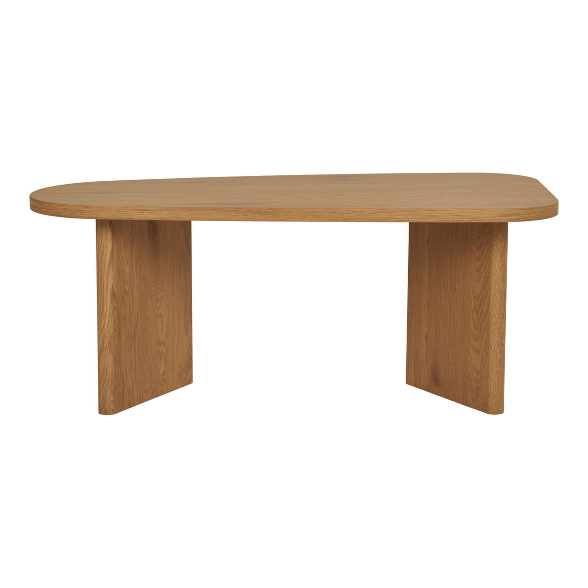 Melo - Tavolino da salotto in MDF naturale 100x50x41 cm