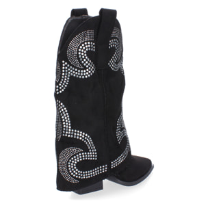Botines de Tacón para Mujer, Estilo Cowboy Polaina, Comodas y Elegantes