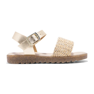 Sandalias Hebilla Beige